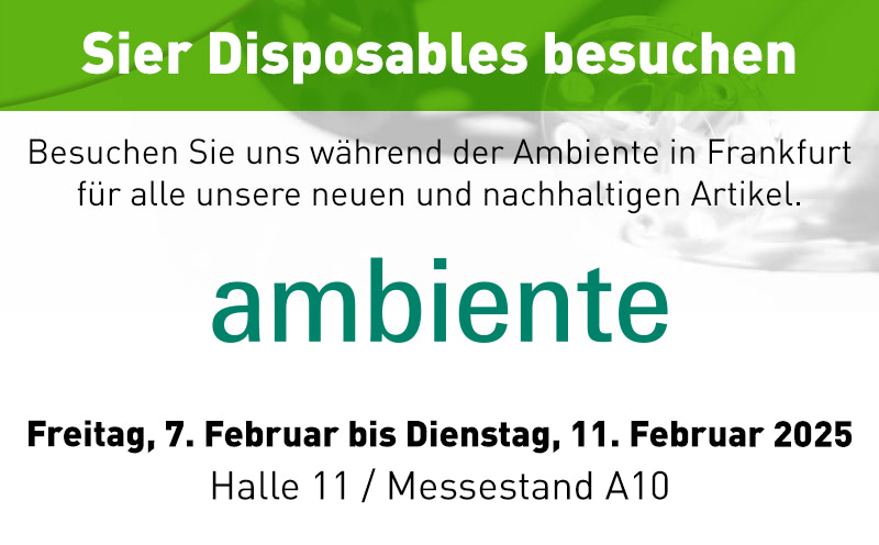 Besuchen Sie uns während der Ambiente in Frankfurt