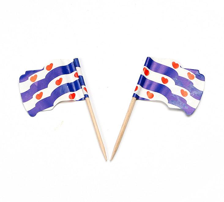 Vlagprikker Friesland wapperend