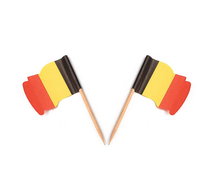 Vlagprikker België wapperend