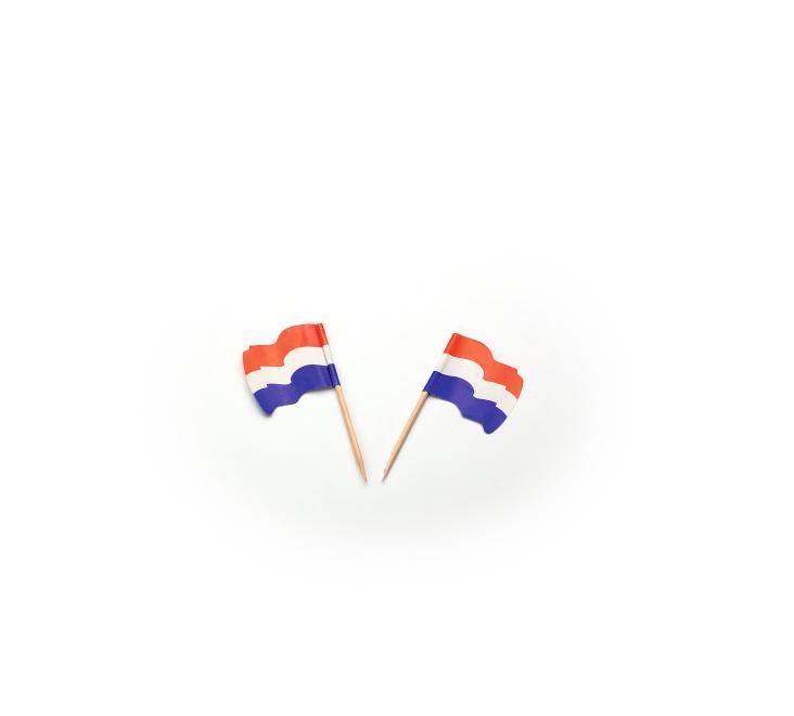 Vlagprikker Nederland wapperend (FSC®)